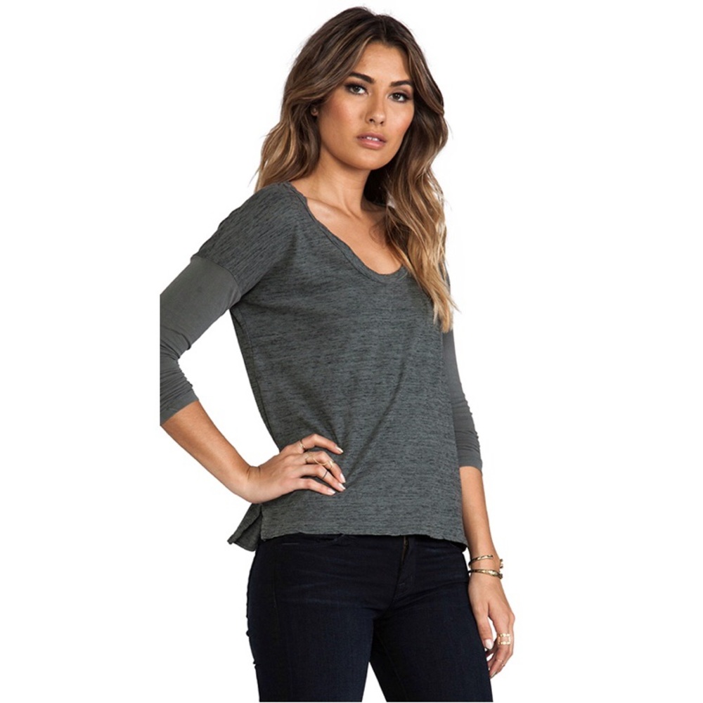 James Perse Colorblock Boxy Tee